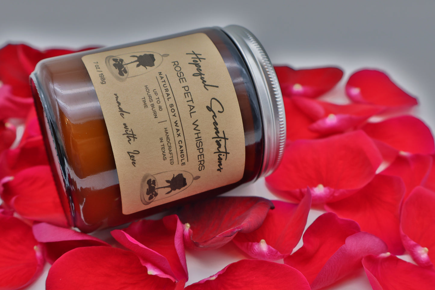 Rose Petal Soy Wax Candle