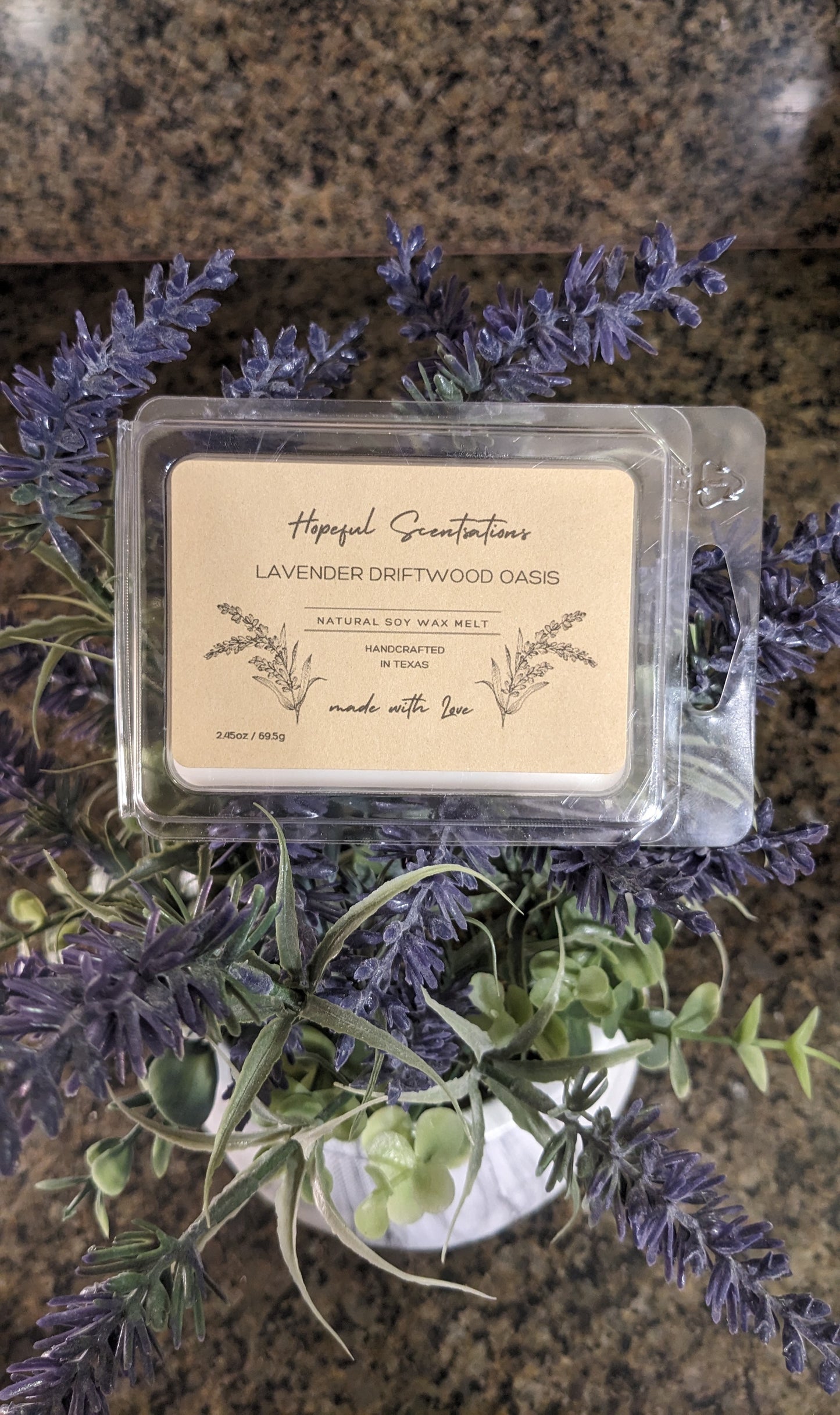 Lavender Driftwood Soy Wax Melt