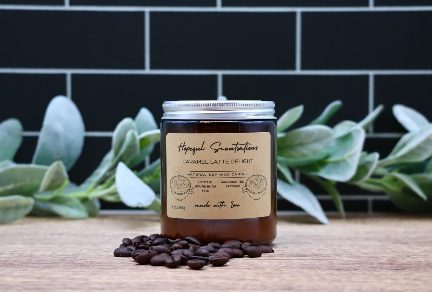 Caramel Latte Soy Wax Candle