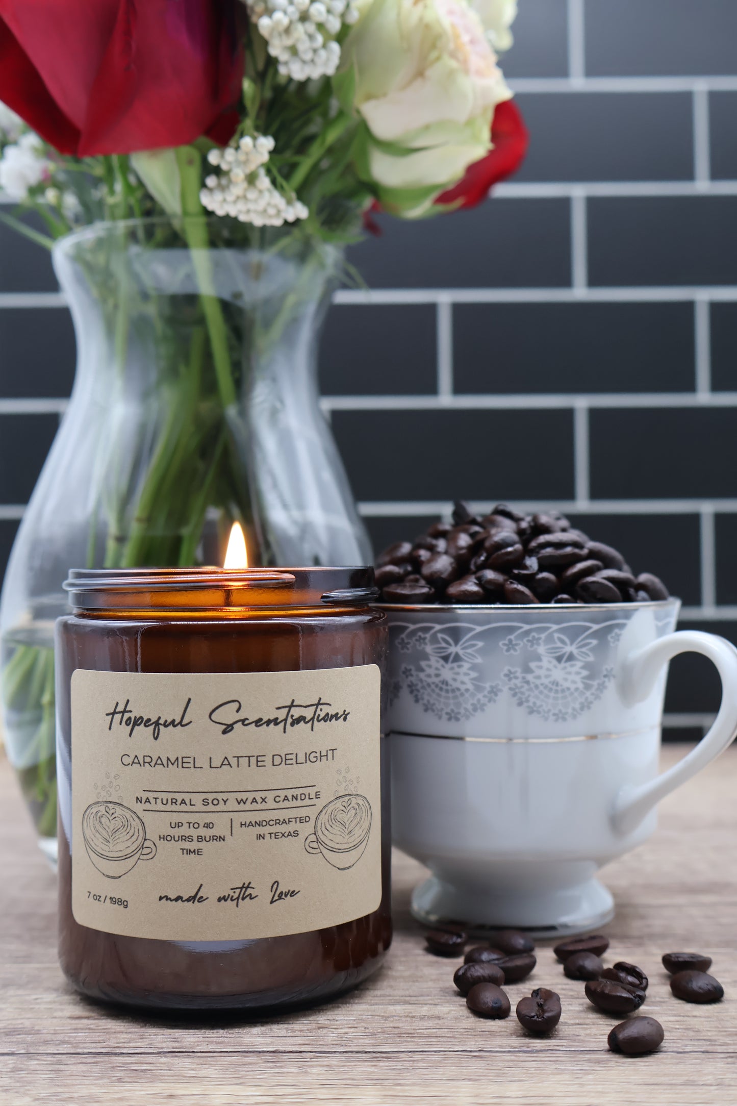 Caramel Latte Soy Wax Candle