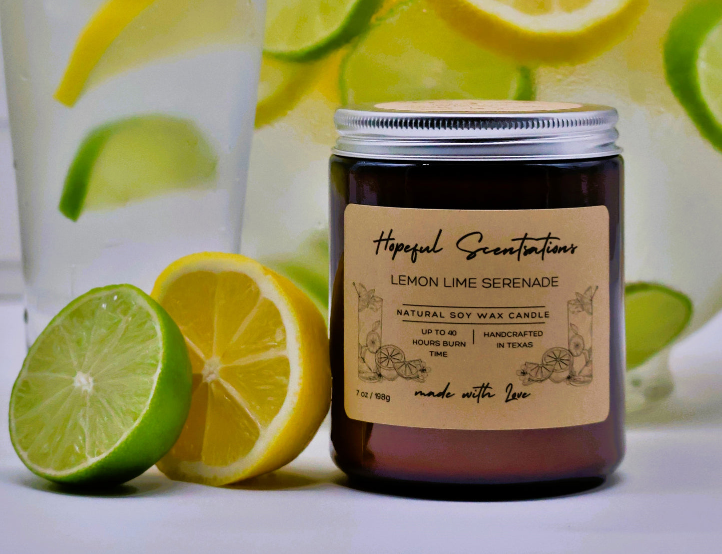 Lemon Lime Soy Wax Candle