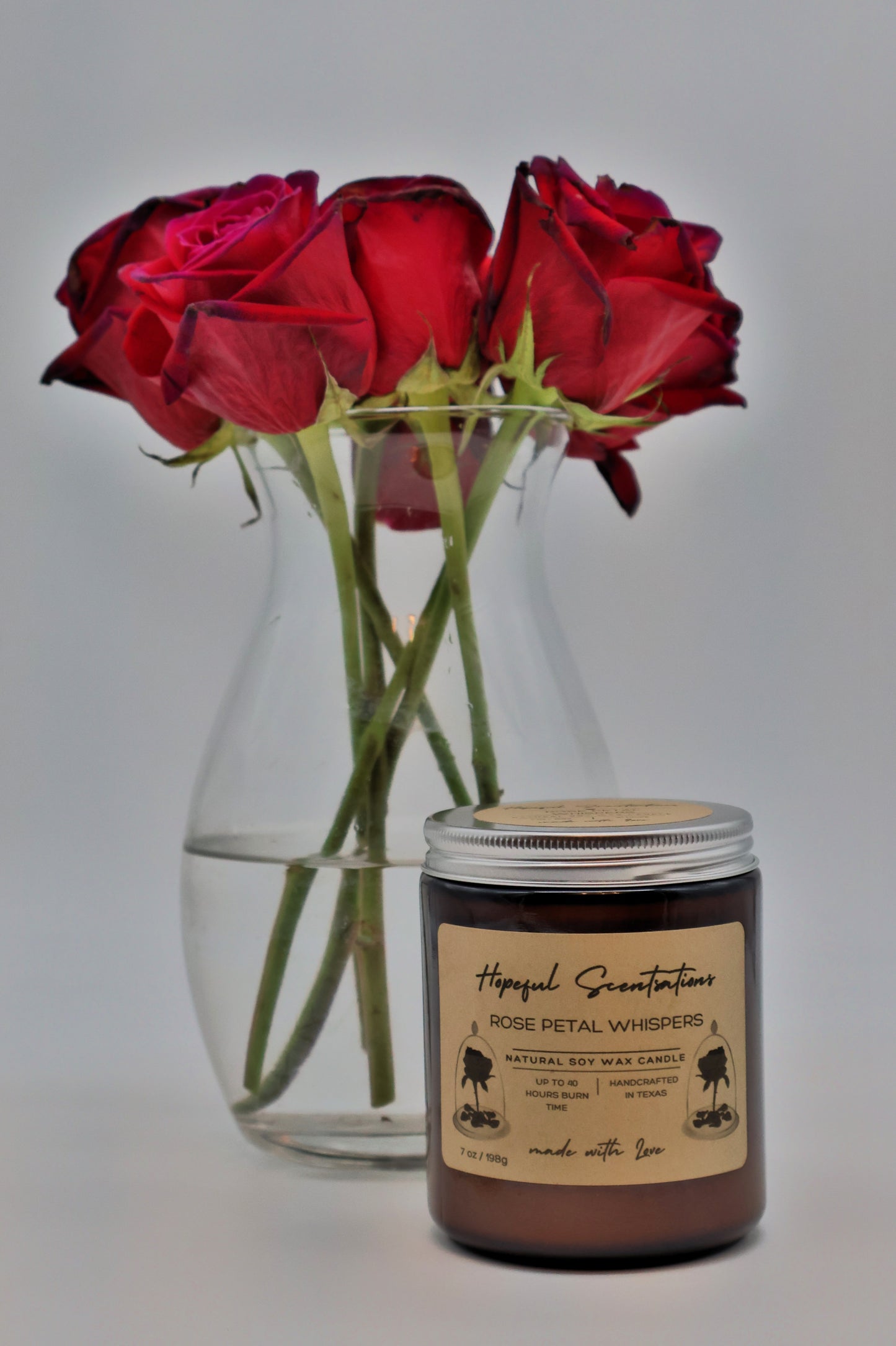 Rose Petal Soy Wax Candle