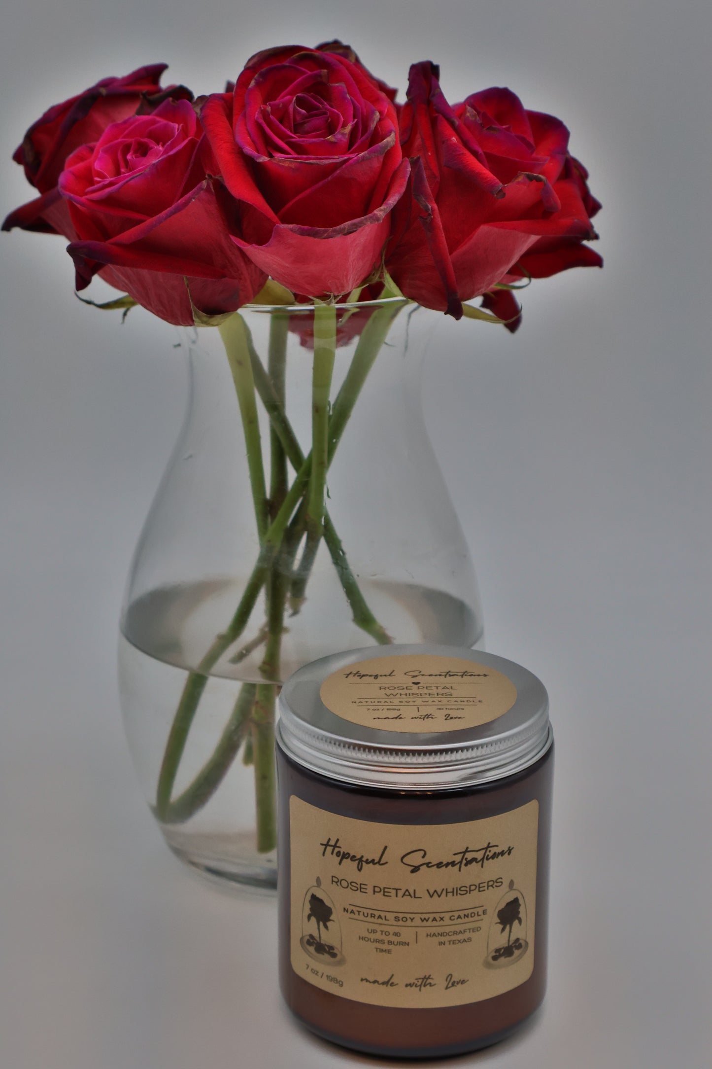 Rose Petal Soy Wax Candle