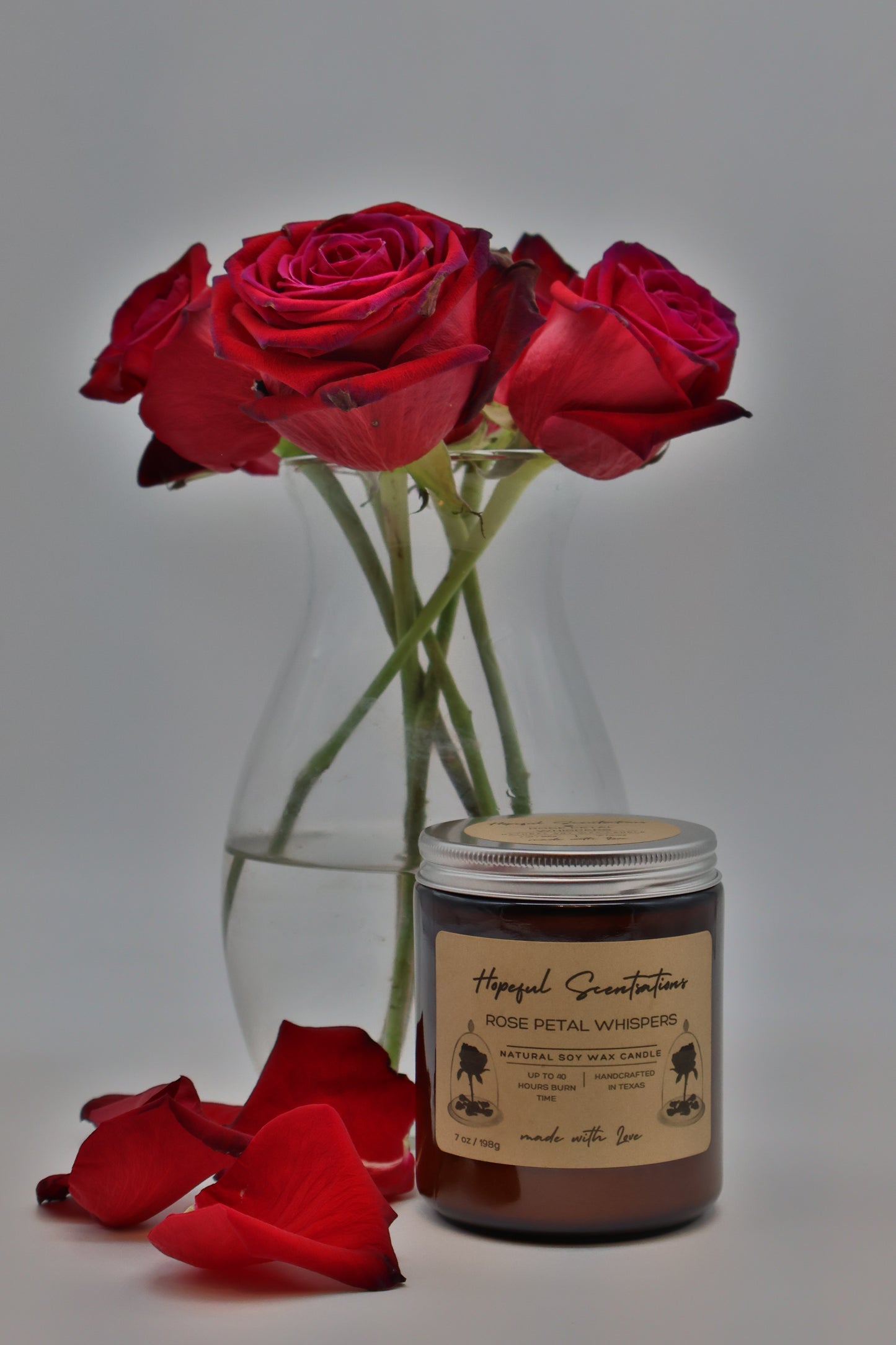 Rose Petal Soy Wax Candle