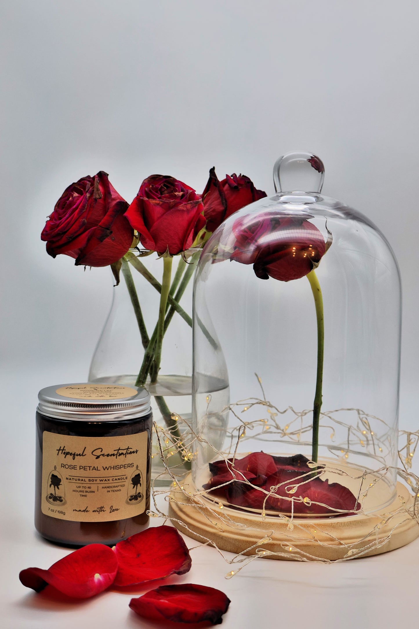 Rose Petal Soy Wax Candle