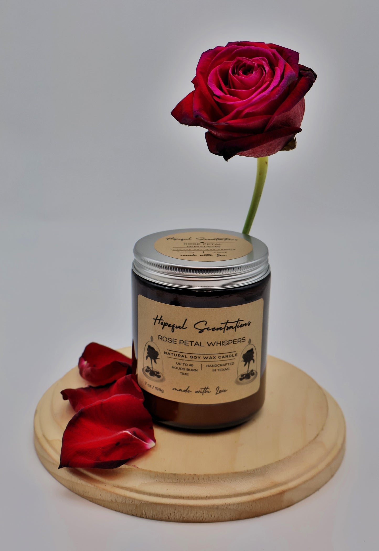 Rose Petal Soy Wax Candle