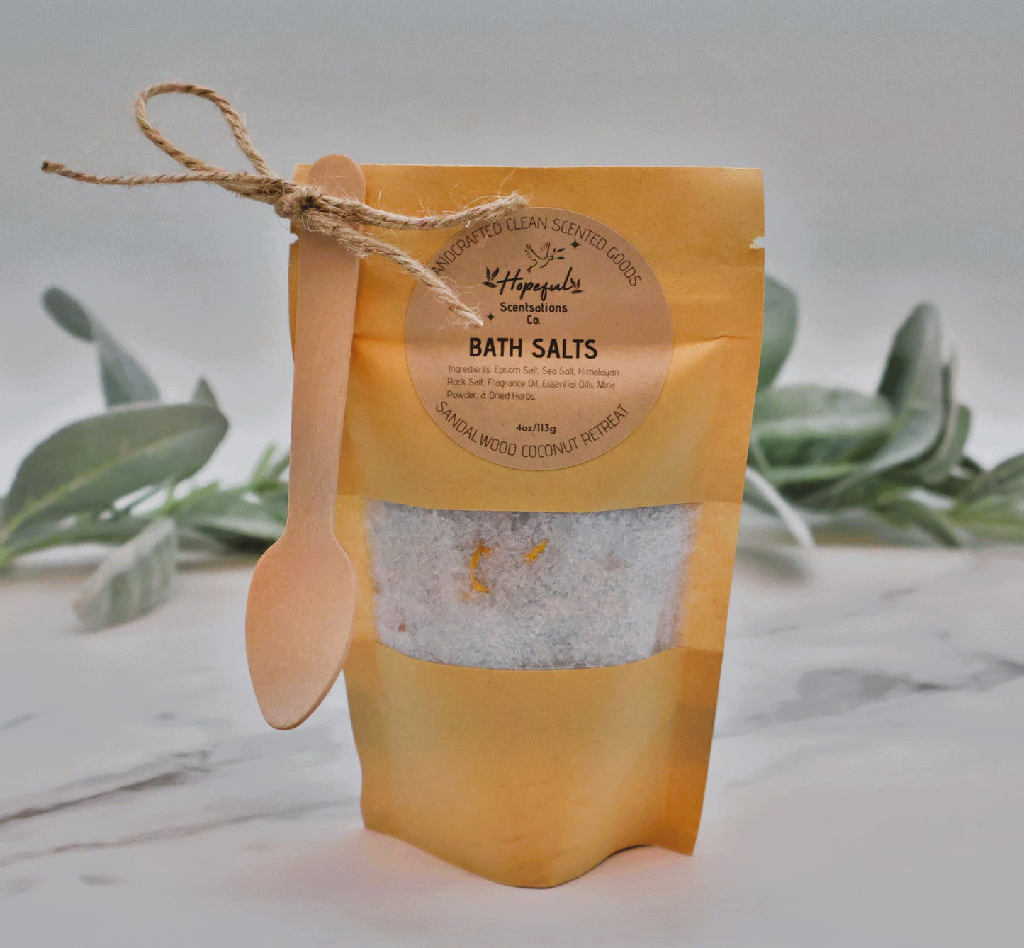 Sandalwood Coconut Bath Salts