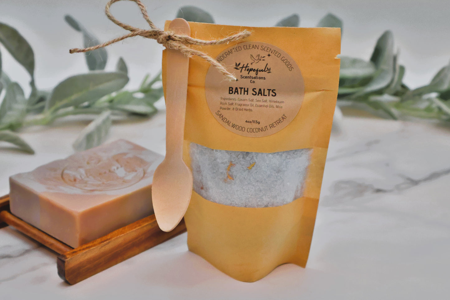 Sandalwood Coconut Bath Salts