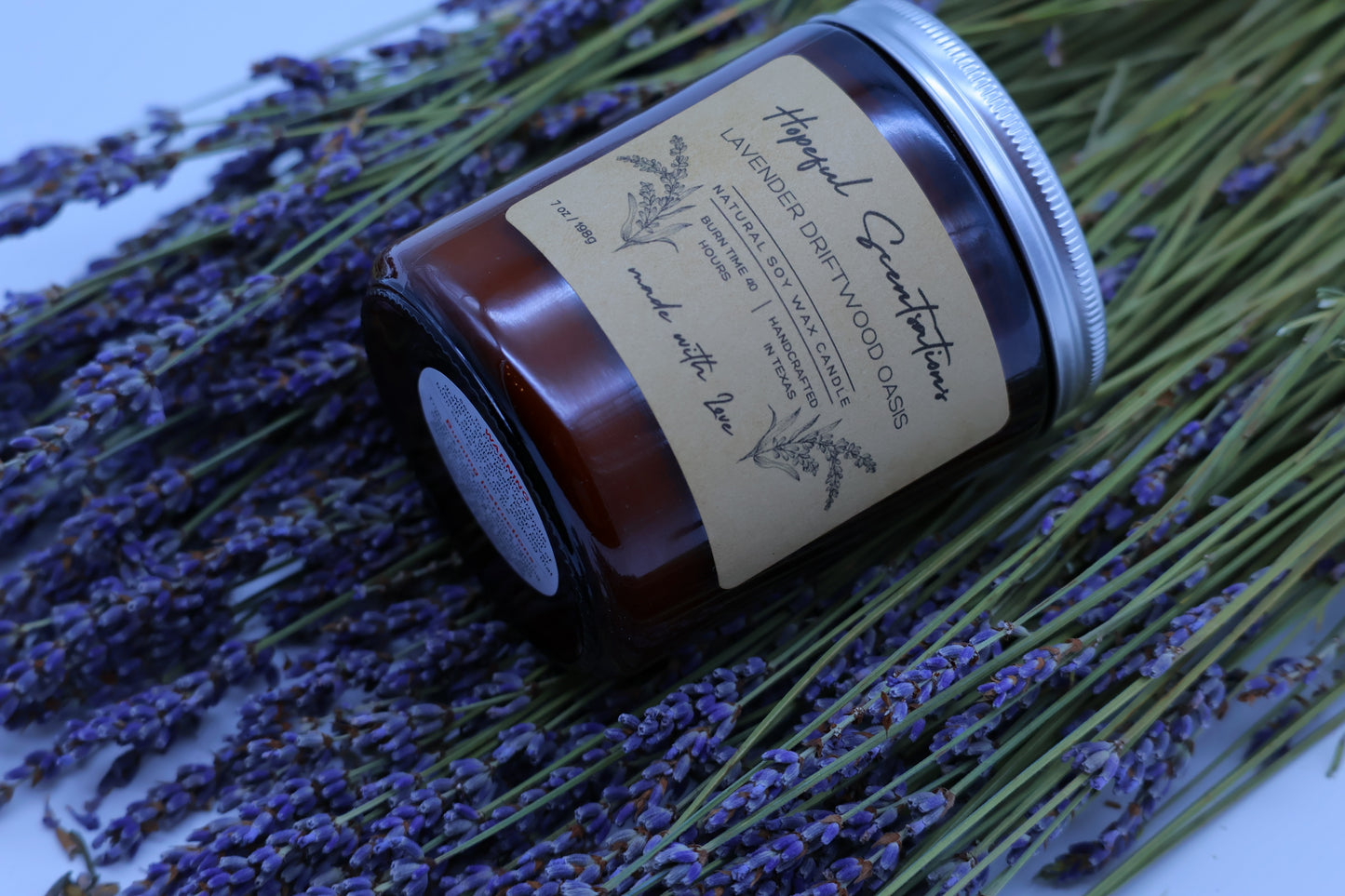 Lavender Driftwood Soy Wax Candle