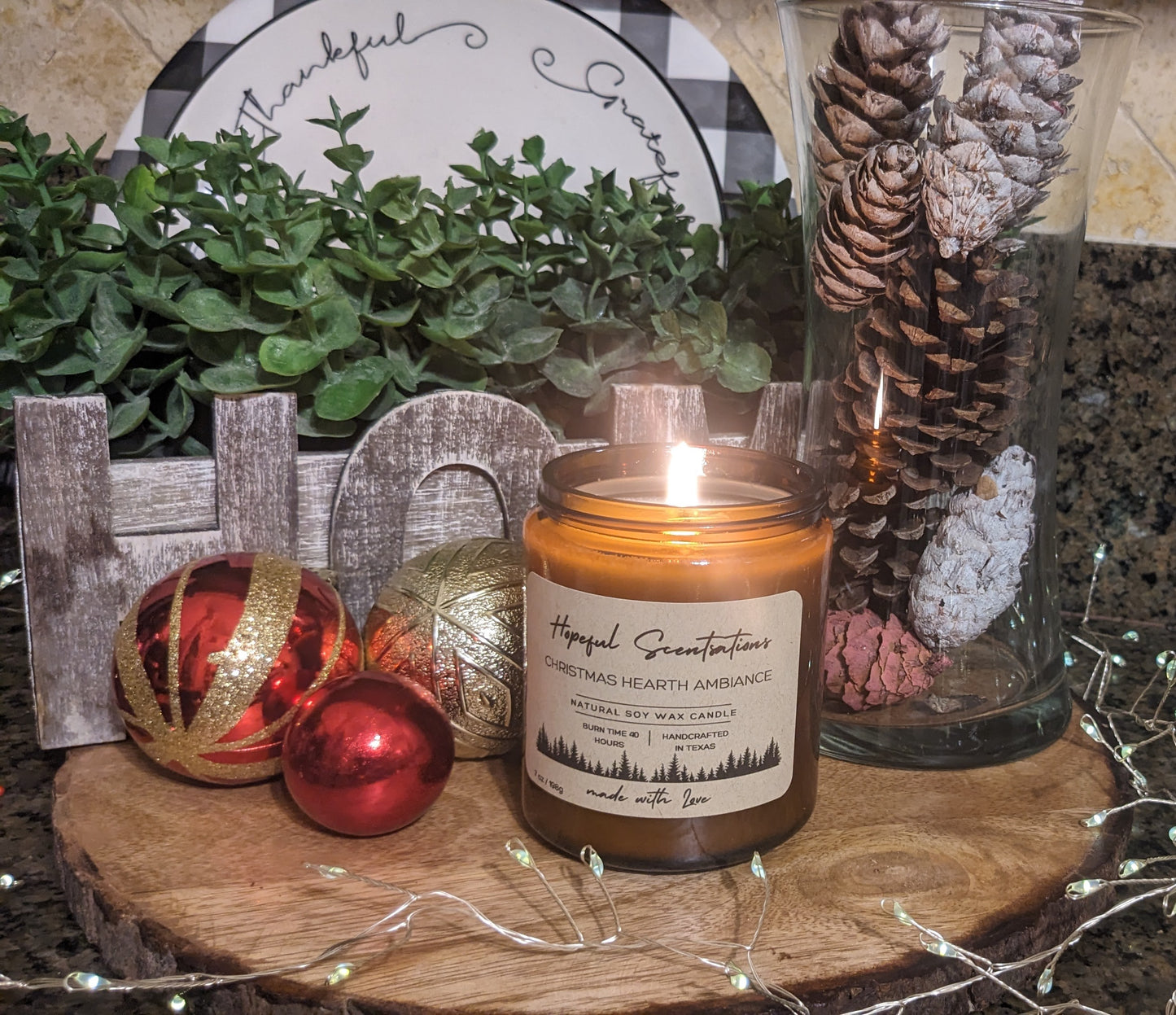 Christmas Hearth Soy Wax Candle